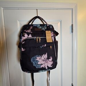 EMPSIGN Floral Smart Baby Bag With Fold Out Changing Station, Pockets, Cool Pouc